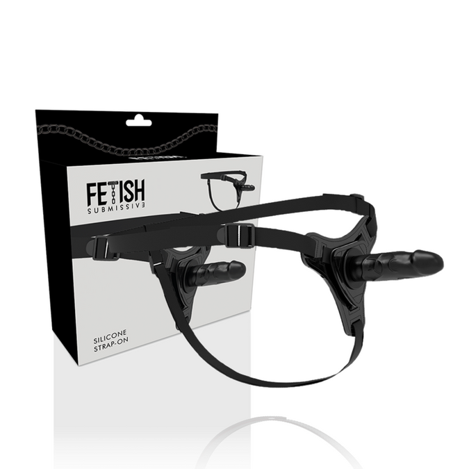 Fetish Submissive Harness – Realistic Black Silicone 15 Cm