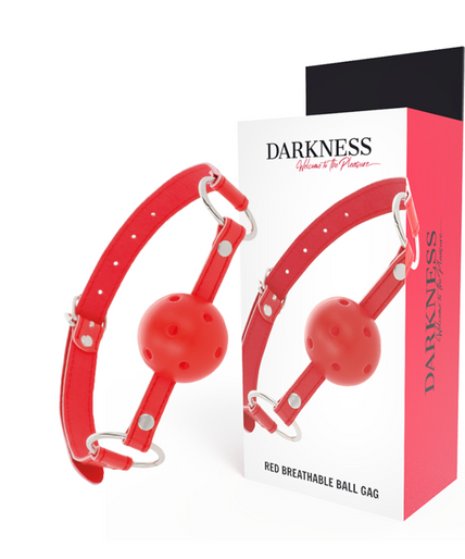 Darkness – Roter atmungsaktiver Knebel