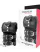 Darkness – Black Adjustable Leather Handcuffs with Lining