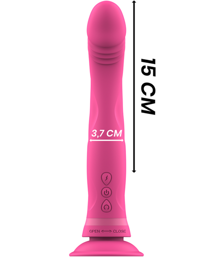 Intense – Michelangelo Pink Silikon Vibrator Dildo