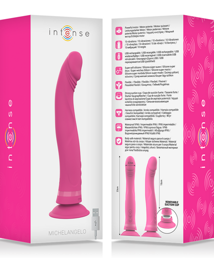 Intense – Michelangelo Pink Silikon Vibrator Dildo
