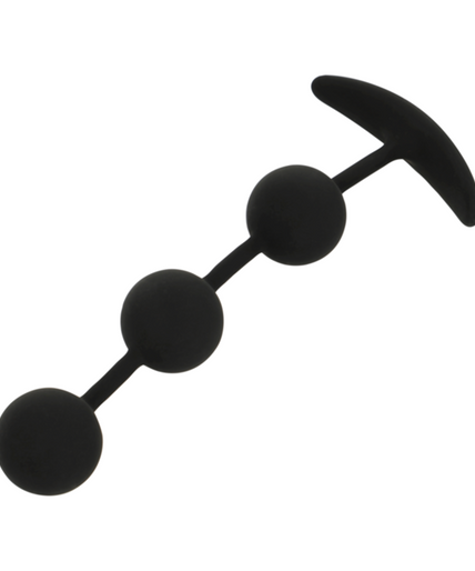 Black&silver – Harry Analrosenkranz 3 Silikonkugeln 14 Cm