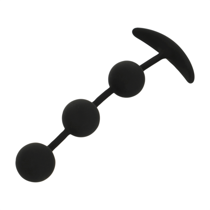 Black&silver – Harry Analrosenkranz 3 Silikonkugeln 14 Cm