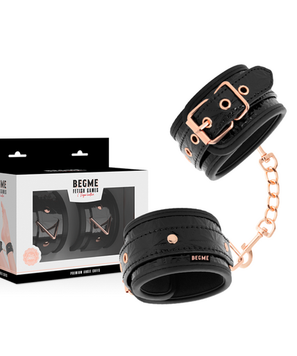 Begme – Black Edition Core Fußfesseln mit Neoprenfutter