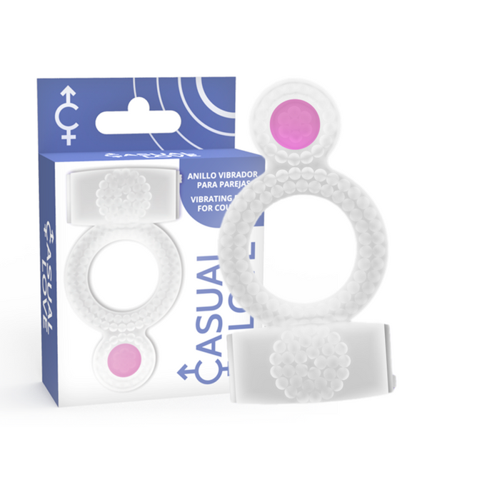 Casual Love – Ring Vibrerend Dubbele Pleasure Transparant