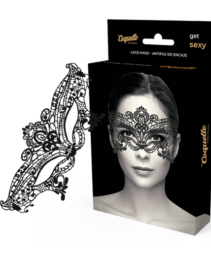 Coquette Chic Desire – Spitzenmaske Schwarz