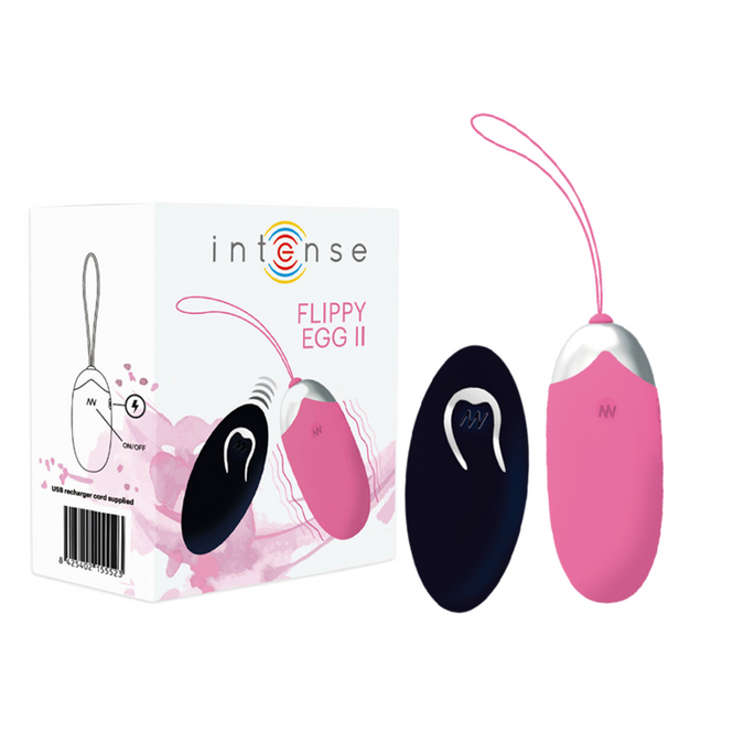 Intense – Flippy II Vibrations-Ei mit Fernbedienung Pink