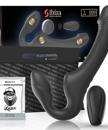Ibiza – Strapless Vibrator mit Fernbedienung Druckknopf