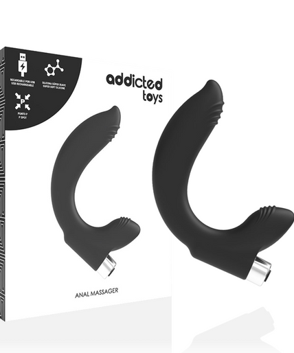 Addicted Toys – Wiederaufladbarer Prostatavibrator Modell 7 – Schwarz