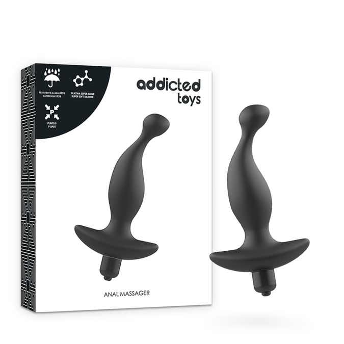 Addicted Toys – Anal Massager mit Vibration Modell 1 – Schwarz