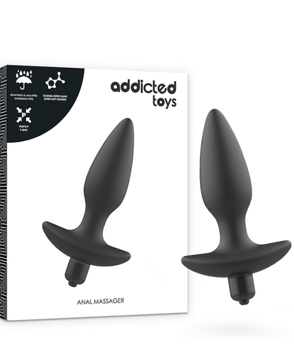 Addicted Toys – Massager Plug Anal mit Vibration Schwarz