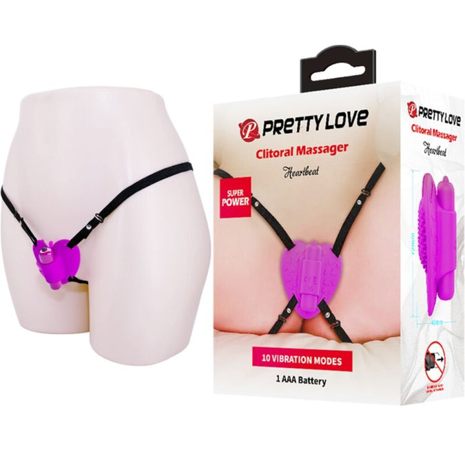 Pretty Love – Heartbeat Clitoris Massager 10 vibratiemodi Paars