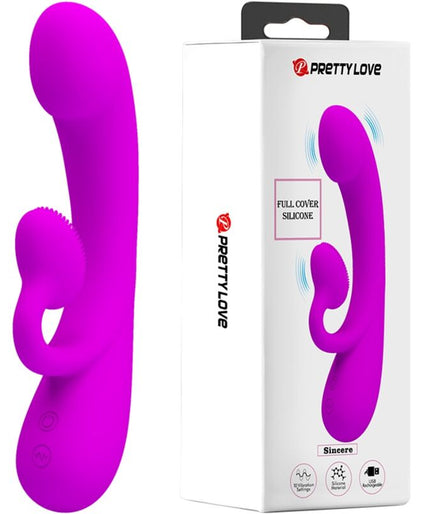 Pretty Love – Sincere Silikon Klitorisstimulator und Sauger Lila