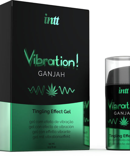 Intt – Kraftvolles intimes Stimulans, flüssiges vibrierendes Gel mit Cannabis, 15ML