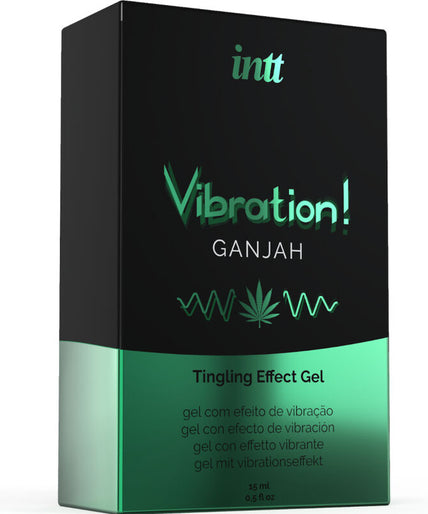 Intt – Kraftvolles intimes Stimulans, flüssiges vibrierendes Gel mit Cannabis, 15ML