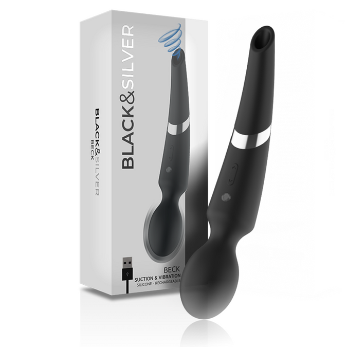 Black&silver – Beck Wand und Saugnapf 2 in 1 Silikon