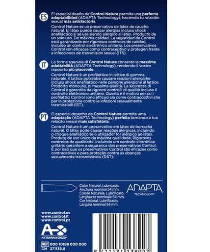 Controle – Adapta Nature Condooms 6 Stuks