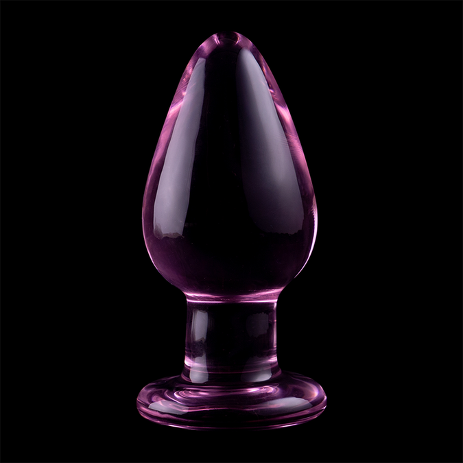Nebula Serie von Ibiza – Modell 3 Analplug aus Borosilikatglas Pink 11 cm – Ø 3 cm