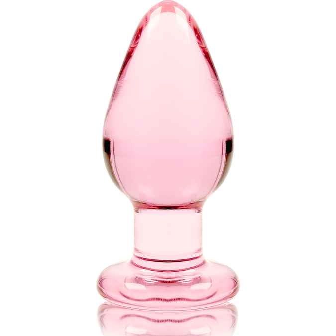 Nebula Serie von Ibiza – Modell 3 Analplug aus Borosilikatglas Pink 11 cm – Ø 3 cm