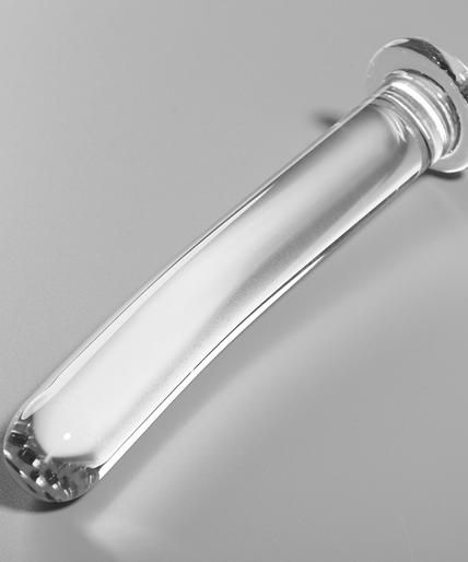 Nebula Series by Ibiza – Model 8 Dildo Borosilicate Glass Clear 14.5 cm – Ø 2 cm