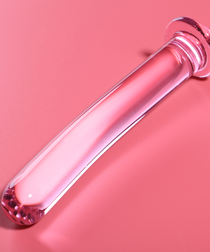 Nebula Series by Ibiza – Model 8 Dildo Borosilicate Glass Pink 14.5 cm – Ø 2 cm