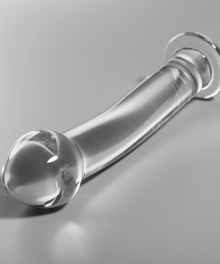 Nebula Series by Ibiza – Model 11 Dildo Borosilicate Glass Clear 16 cm – Ø 3 cm