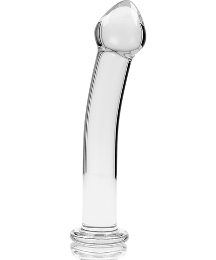 Nebula Series by Ibiza – Model 11 Dildo Borosilicate Glass Clear 16 cm – Ø 3 cm