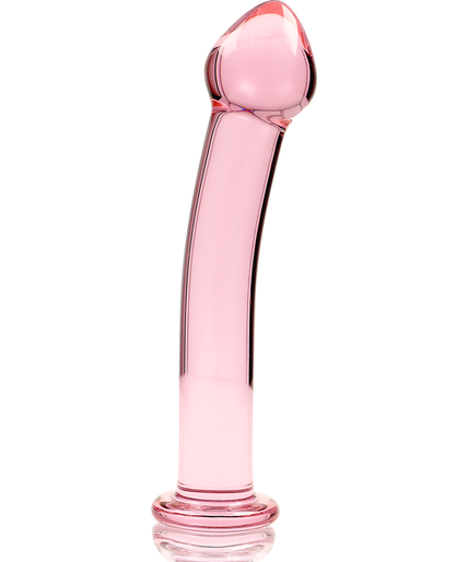 Nebula Series by Ibiza – Model 11 Dildo Borosilicate Glass Pink 16 cm – Ø 3 cm
