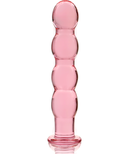 Nebula Series by Ibiza – Model 10 Dildo Borosilicate Glass Pink 16.5 cm – Ø 3.5 cm