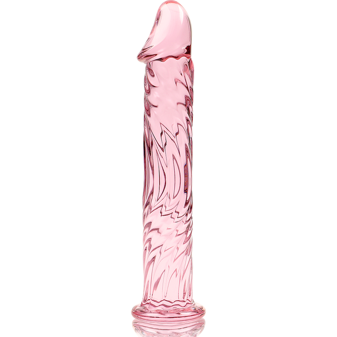 Nebula-serie van Ibiza – Model 12 Dildo van Borosilicaatglas Roze 17 cm – Ø 3,5 cm