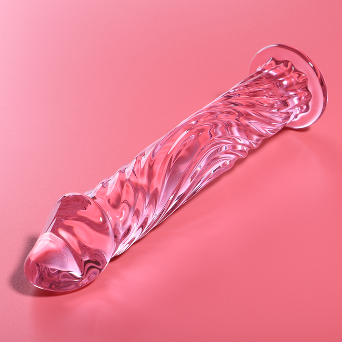 Nebula-serie van Ibiza – Model 12 Dildo van Borosilicaatglas Roze 17 cm – Ø 3,5 cm