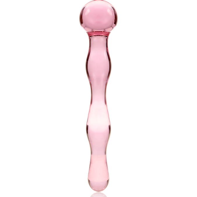 Nebula-serie van Ibiza – Model 13 Dildo van Borosilicaatglas Roze 18 cm – Ø 3,5 cm