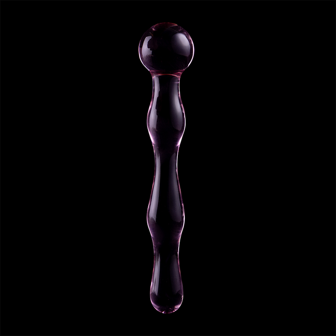 Nebula-serie van Ibiza – Model 13 Dildo van Borosilicaatglas Roze 18 cm – Ø 3,5 cm