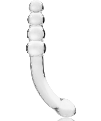 Nebula Series by Ibiza – Model 14 Dildo Borosilicate Glass Clear 18.5 cm – Ø 4 cm