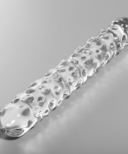 Nebula Series by Ibiza – Model 15 Dildo Borosilicate Glass Clear 18.5 cm – Ø 4 cm