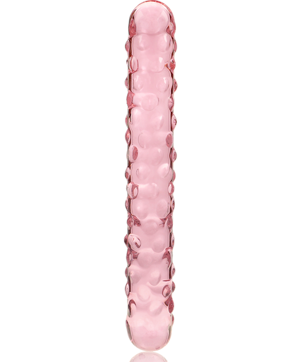 Nebula Series by Ibiza – Model 15 Dildo Borosilicate Glass Pink 18.5 cm – Ø 4 cm