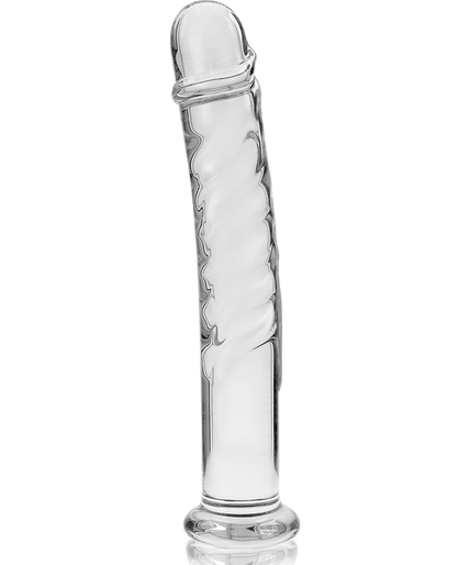 Nebula Series by Ibiza – Model 16 Dildo Borosilicate Glass Clear 18.5 cm – Ø 4.5 cm