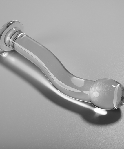 Nebula Series by Ibiza – Model 18 Dildo Borosilicate Glass Clear 18.5 cm – Ø 5.5 cm