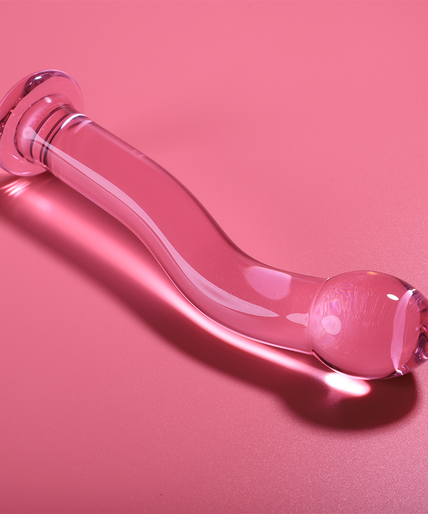 Nebula Series by Ibiza – Model 18 Dildo Borosilicate Glass Pink 18.5 cm – Ø 5.5 cm