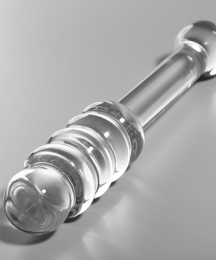 Nebula Series by Ibiza – Model 20 Dildo Borosilicate Glass Clear 20.5 cm – Ø 3.5 cm
