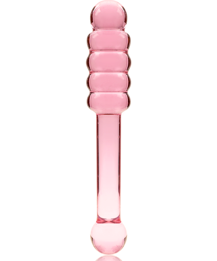 Nebula Series by Ibiza – Model 20 Dildo Borosilicate Glass Pink 20.5 cm – Ø 3.5 cm