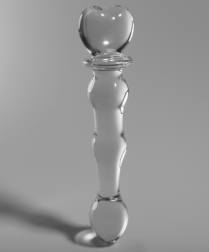 Nebula Series by Ibiza – Model 21 Dildo Borosilicate Glass Clear 20.5 cm – Ø 4 cm