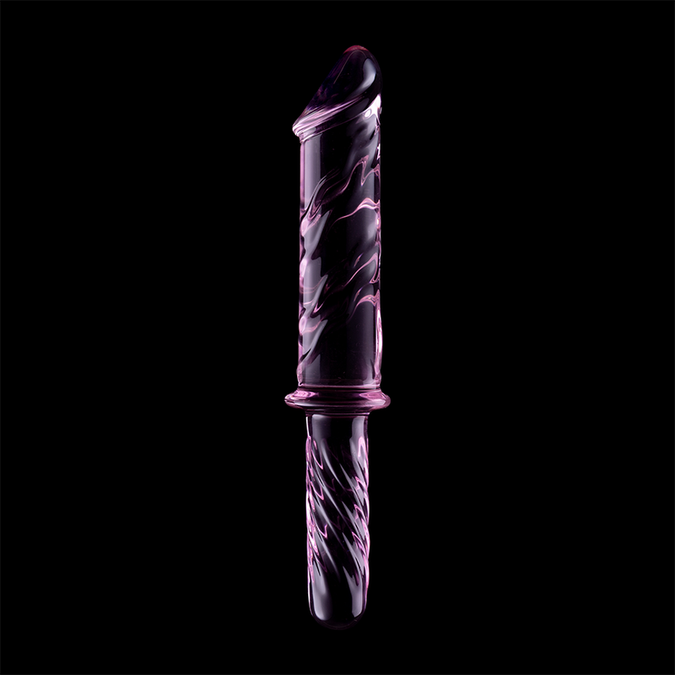 Nebula-serie van Ibiza – Model 24 Dildo van Borosilicaatglas Roze 28,5 cm – Ø 4 cm