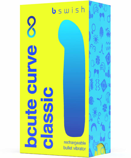 B Swish – Bcute Curve Infinite Classic Rechargeable Silicone Vibrator Yellow