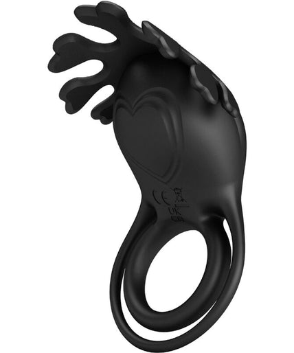 Pretty Love – Ruben Vibrator Ring 7 Vibrations Black Silicone