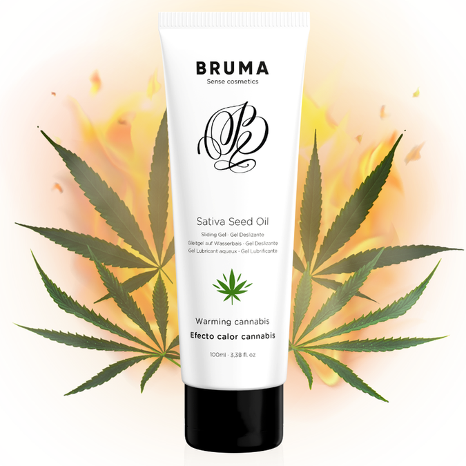 Bruma – Sativa Seed Oil Sliding Gel Warming Cannabis Flavor 100 Ml