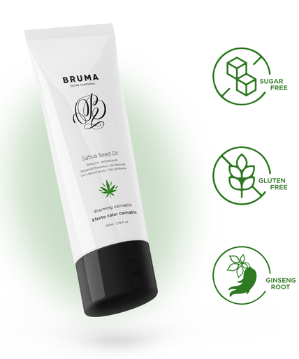 Bruma – Sativa Seed Oil Sliding Gel Warming Cannabis Flavor 100 Ml