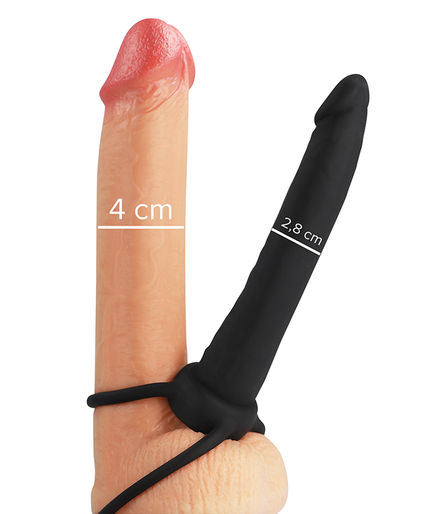 Mythology – Cobi Onyx Anal Dildo Mit Penis- Und Hodengürtel 13 Silikon Cm