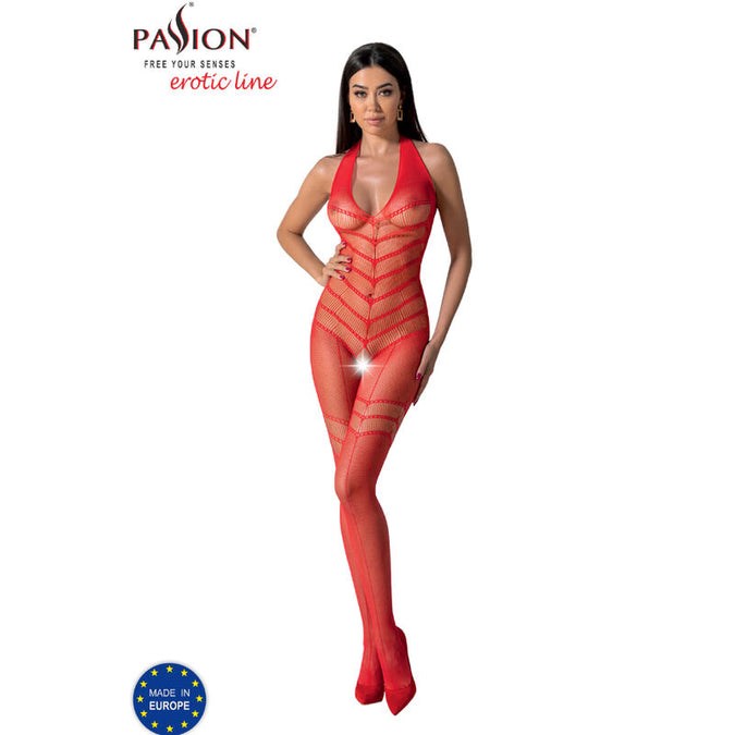 Passie – Bs100 Bodystocking Rood One Size