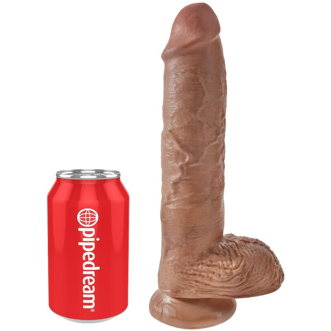 King Cock – Realistic Penis With Balls 19.8 Cm Caramel